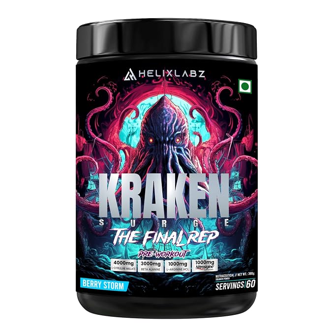 Helixlabz Kraken Pre-Workout — front view
