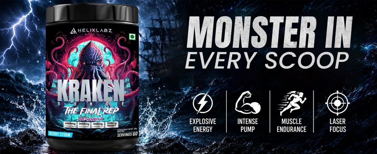 Helixlabz Kraken Pre-Workout banner 1